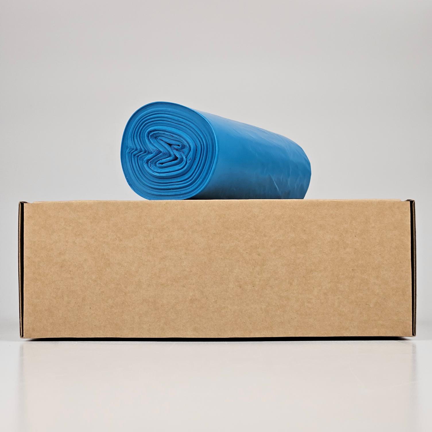 blauwe vuilniszakken 50 liter | ldpe | t30 | 60×70 cm – 100 zakken