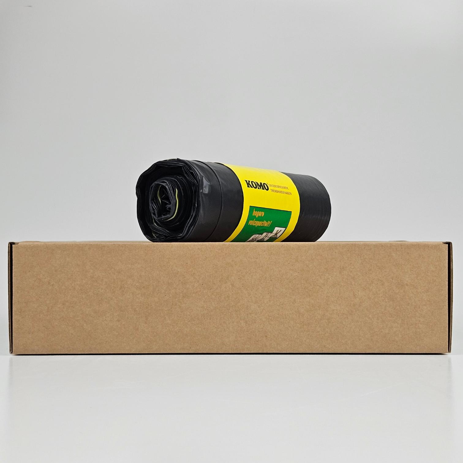 komo vuilniszakken 60 liter | trekband | ldpe | 50 my | 60×80 cm – 30 zakken