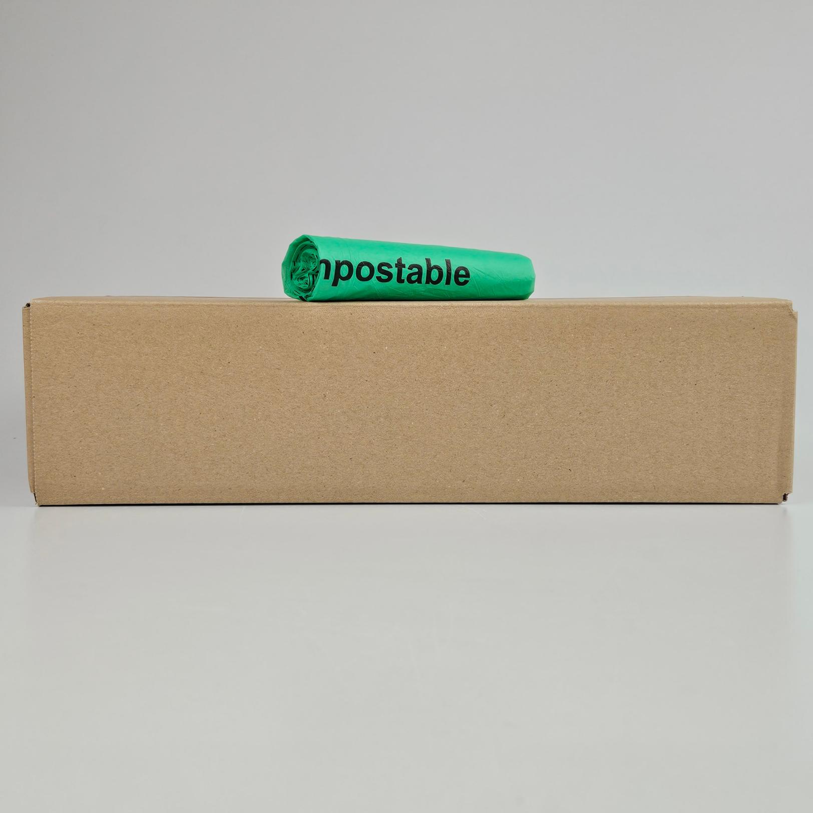 50 60 groen bio compostable recht vuilniszak 5