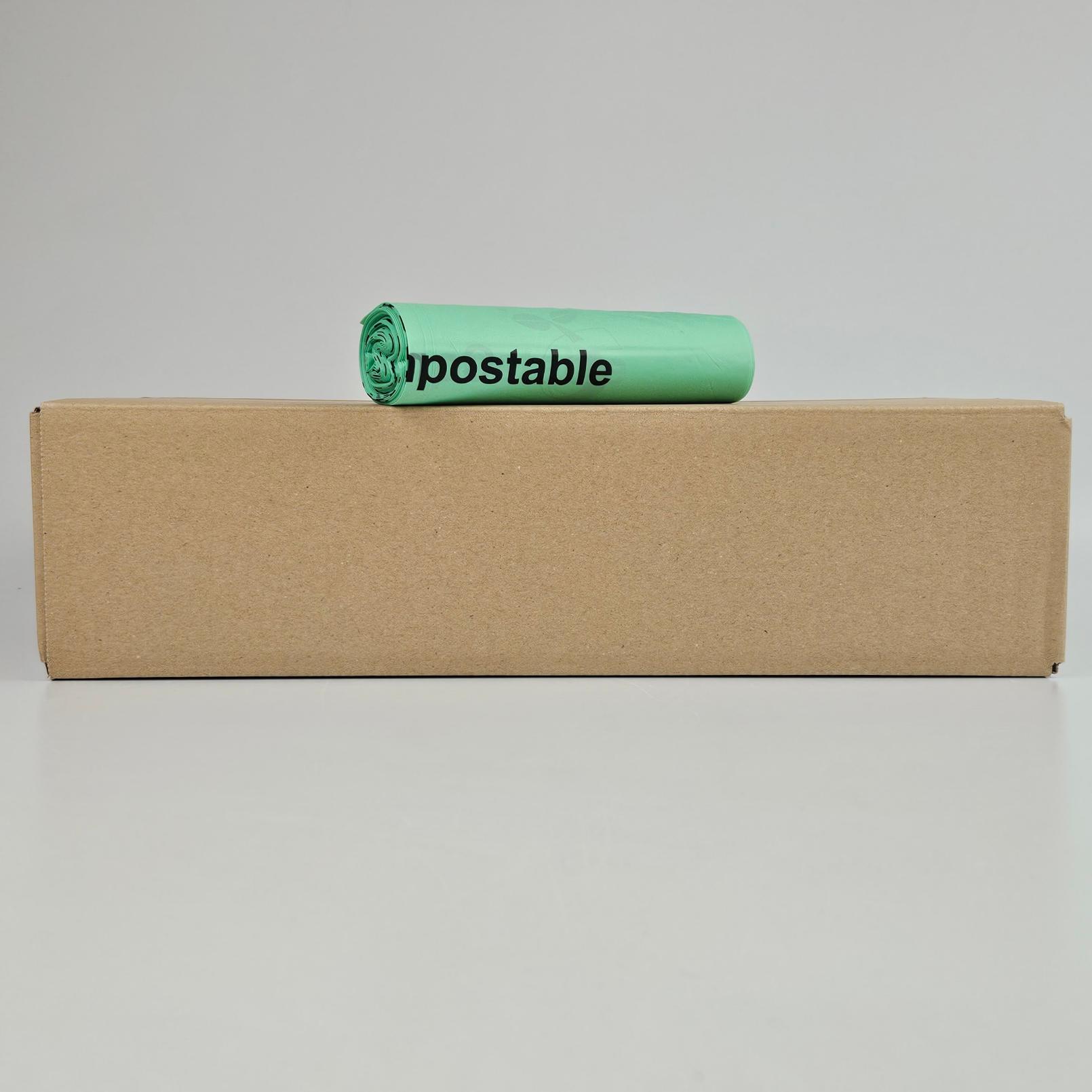 60 80 groen bio compostable recht vuilniszak 5