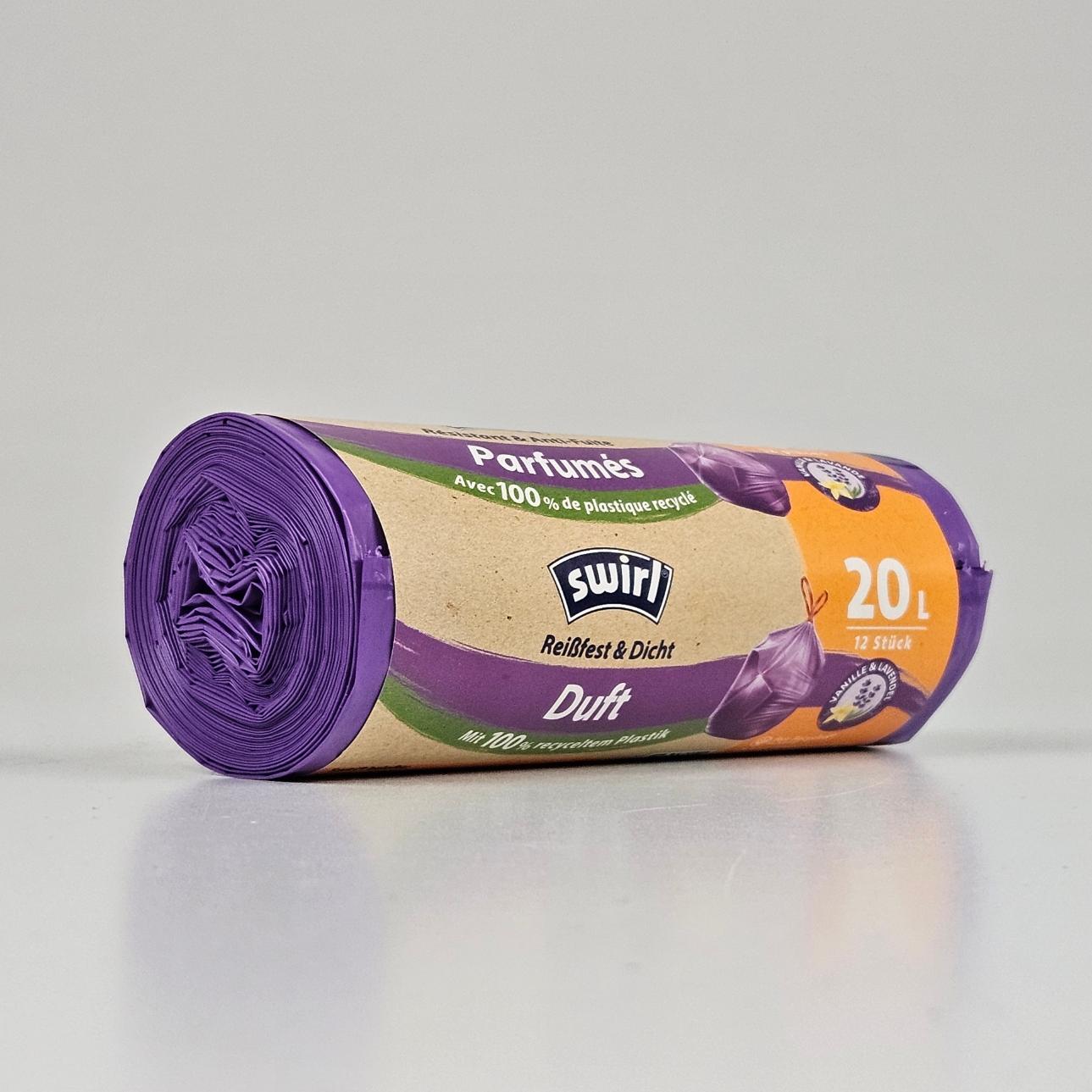 paarse vuilniszak 20 liter trekband