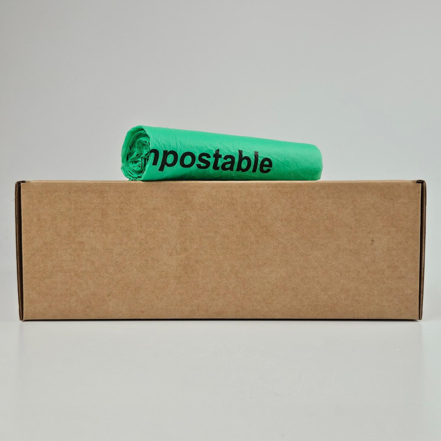 50 60 groen bio compostable recht vuilniszak 4