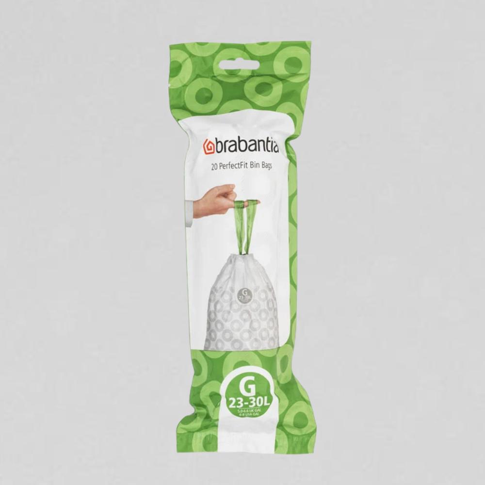 brabantia code c vuilniszakken 10 12 liter | trekband | ldpe | 24 my | 38×49 cm – 60 zakken