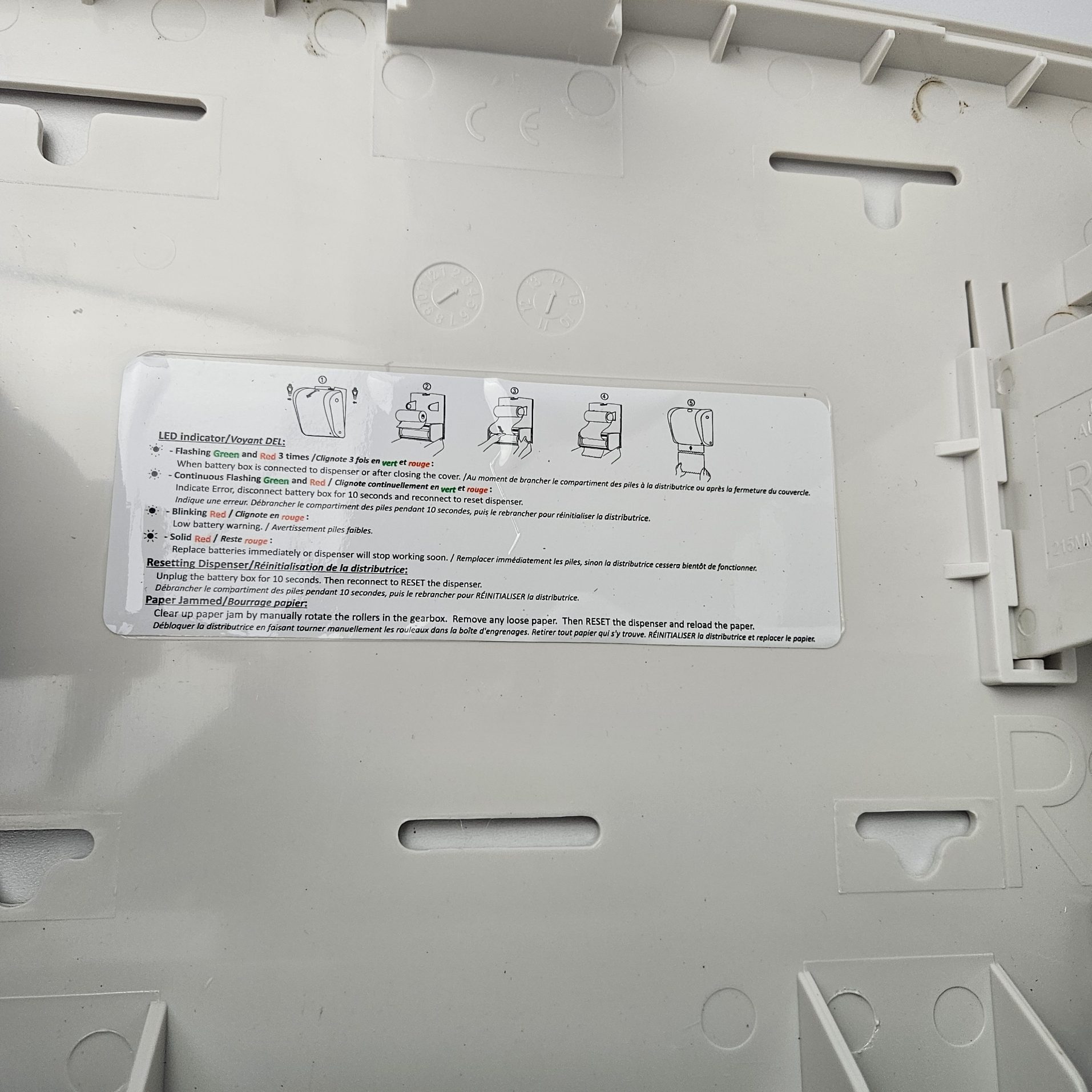 handdoekdispenser pearl white tear & go 8 zakken