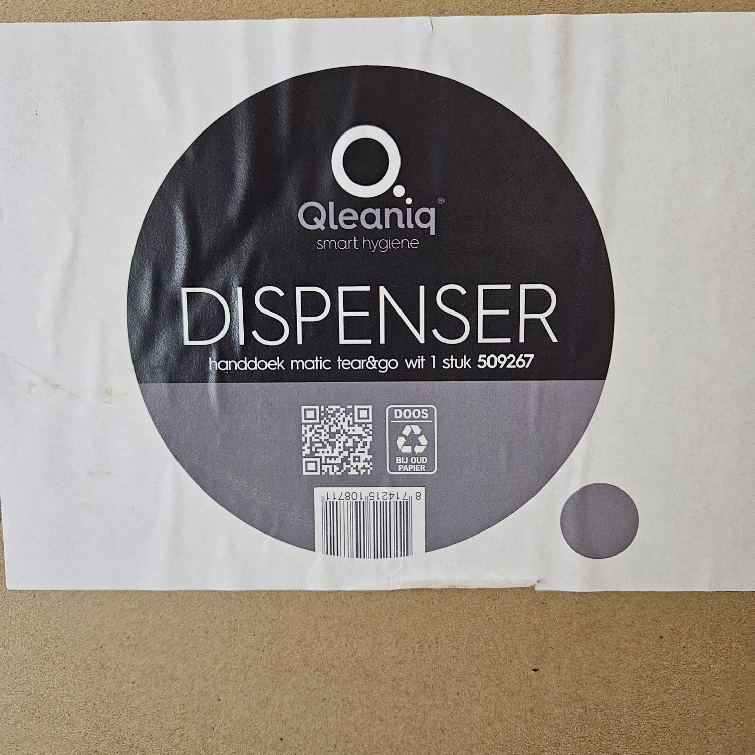 handdoekdispenser pearl white tear & go 8 zakken