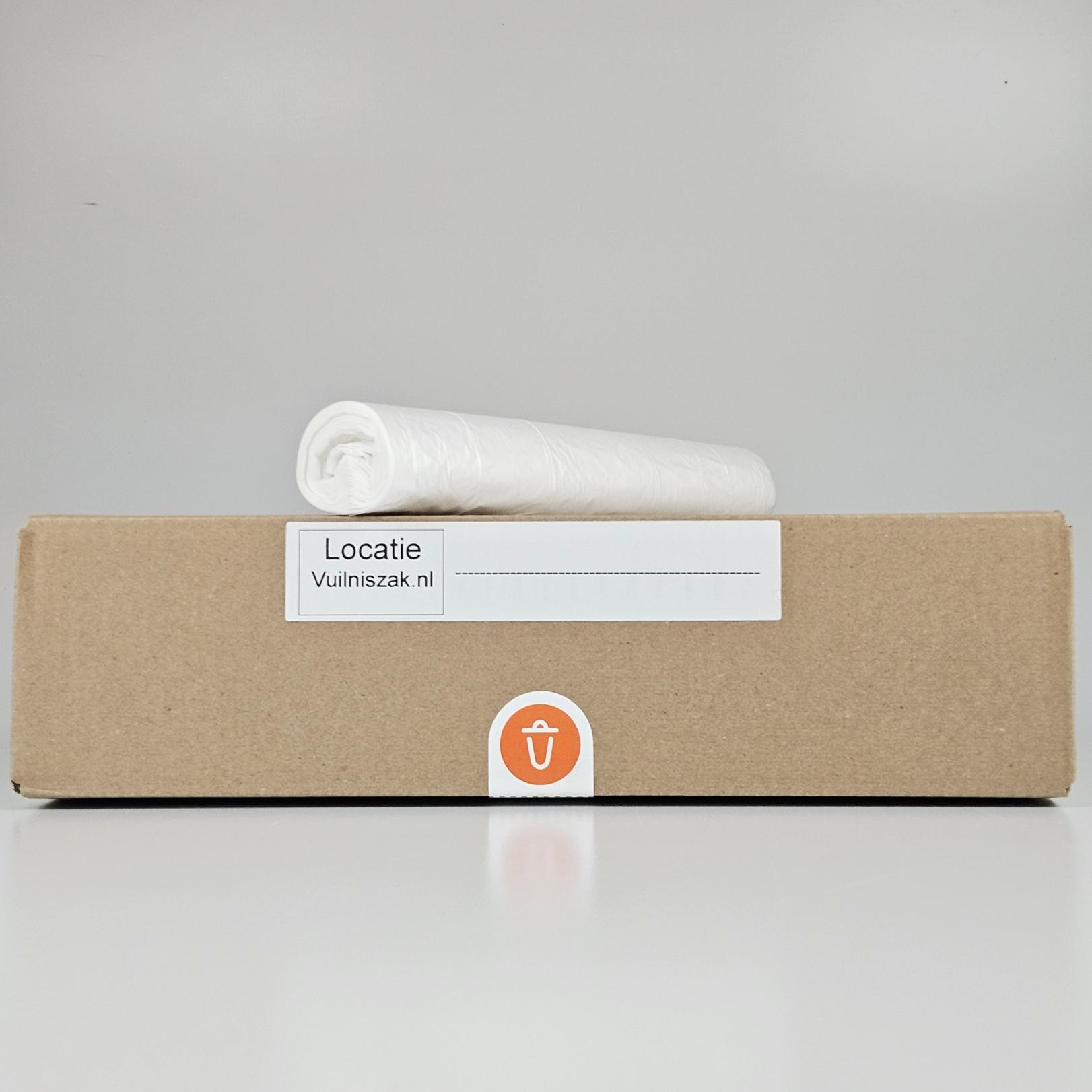 transparante vuilniszakken 35 50 liter | ldpe | t25 | 80x65 cm – 100 zakken