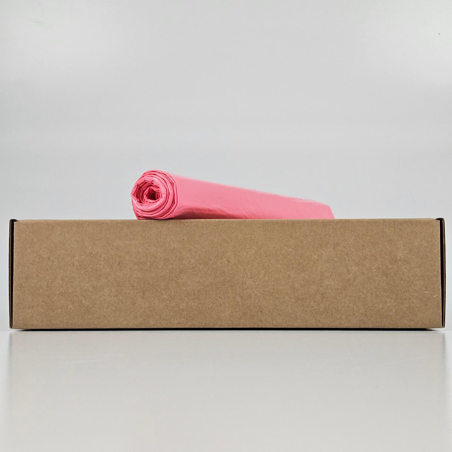 roze vuilniszakken 70 liter | hdpe | t23 | 58×100 cm – 100 zakken