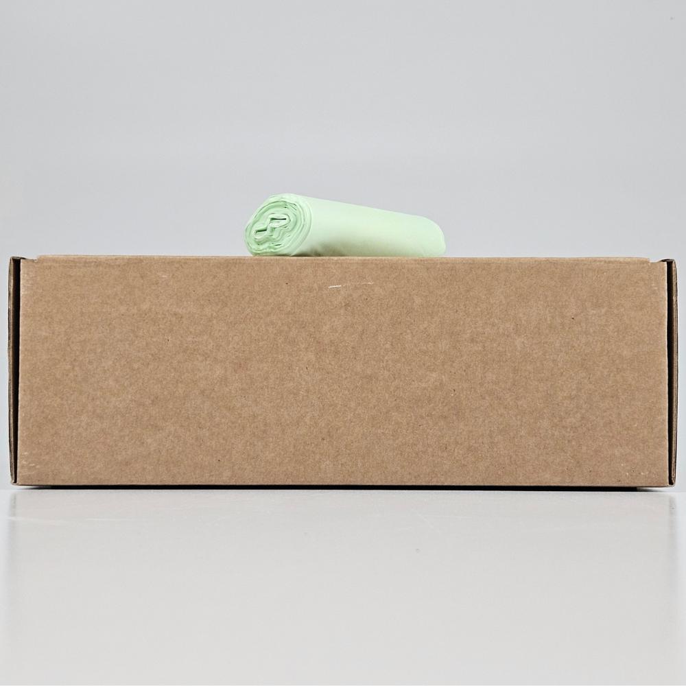 biologisch afbreekbare vuilniszakken 5 liter | 19 my | 35×37 cm – 50 zakken