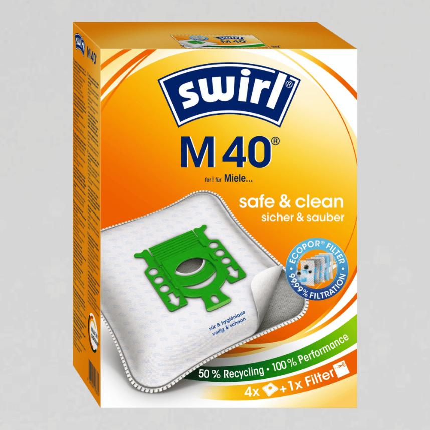 swirl stofzuigerzakken m40 | mp plus 4 zakken