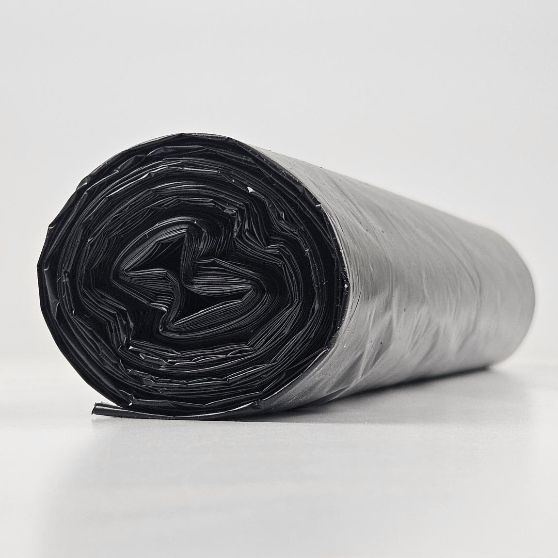 transparante vuilniszakken 120 liter | trekband | ldpe | 50 my | 80×100 cm – 60 zakken
