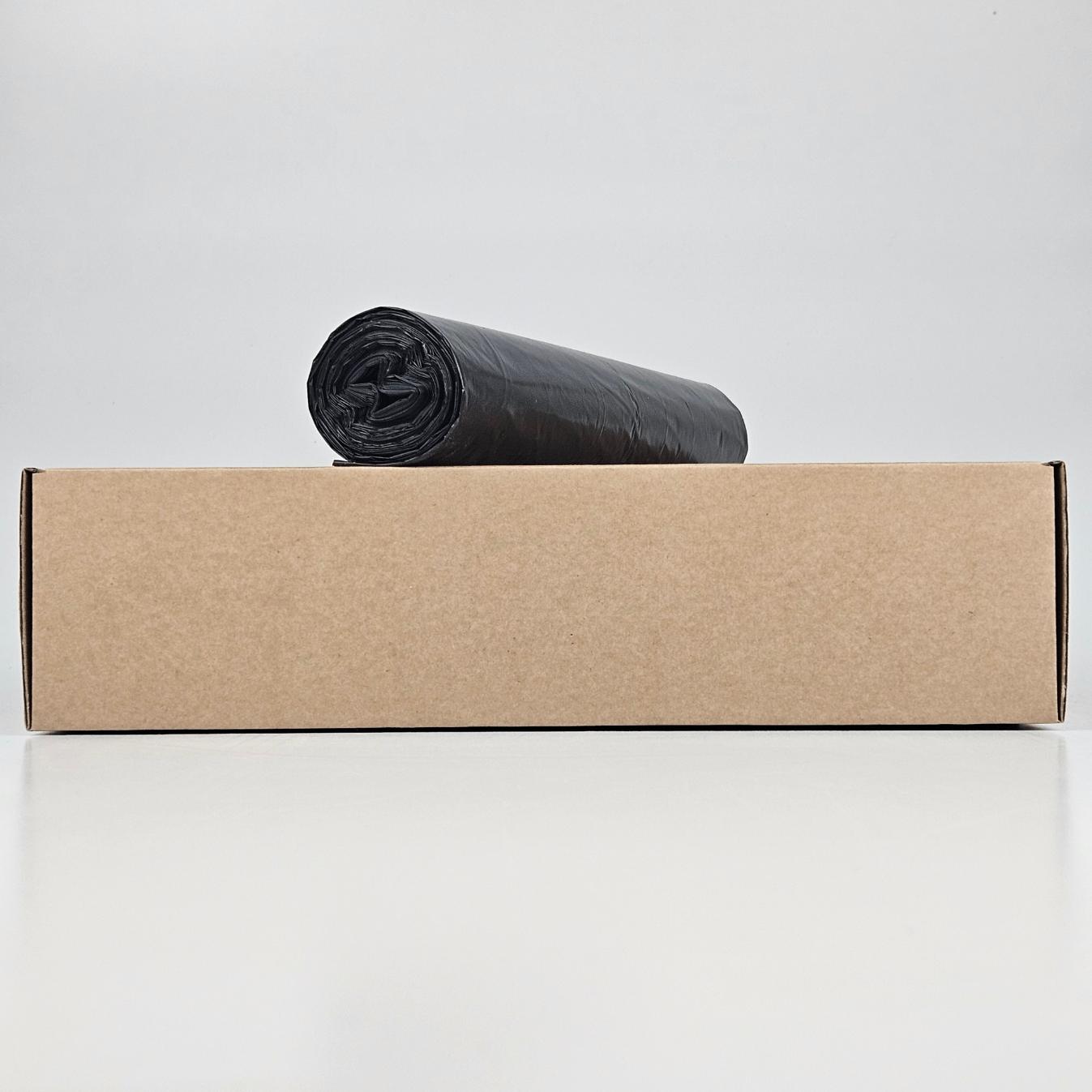 transparante vuilniszakken 120 liter | trekband | ldpe | 50 my | 80×100 cm – 60 zakken