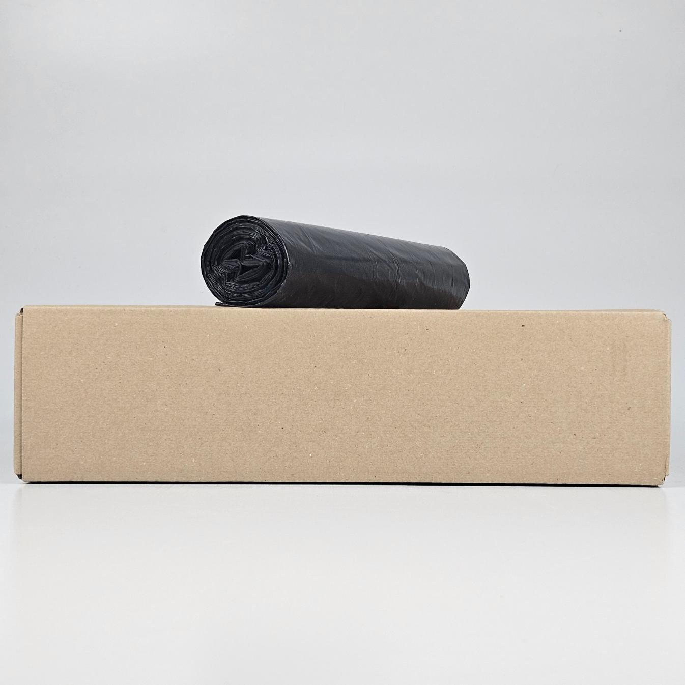 transparante vuilniszakken 120 liter | trekband | ldpe | 50 my | 80×100 cm – 60 zakken