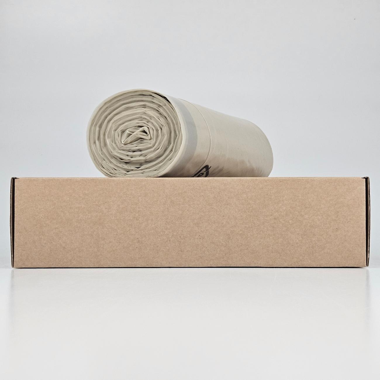 transparante vuilniszakken 120 liter | trekband | ldpe | 50 my | 80×100 cm – 60 zakken