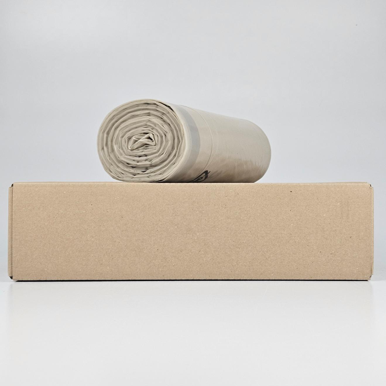 transparante vuilniszakken 120 liter | trekband | ldpe | 50 my | 80×100 cm – 60 zakken